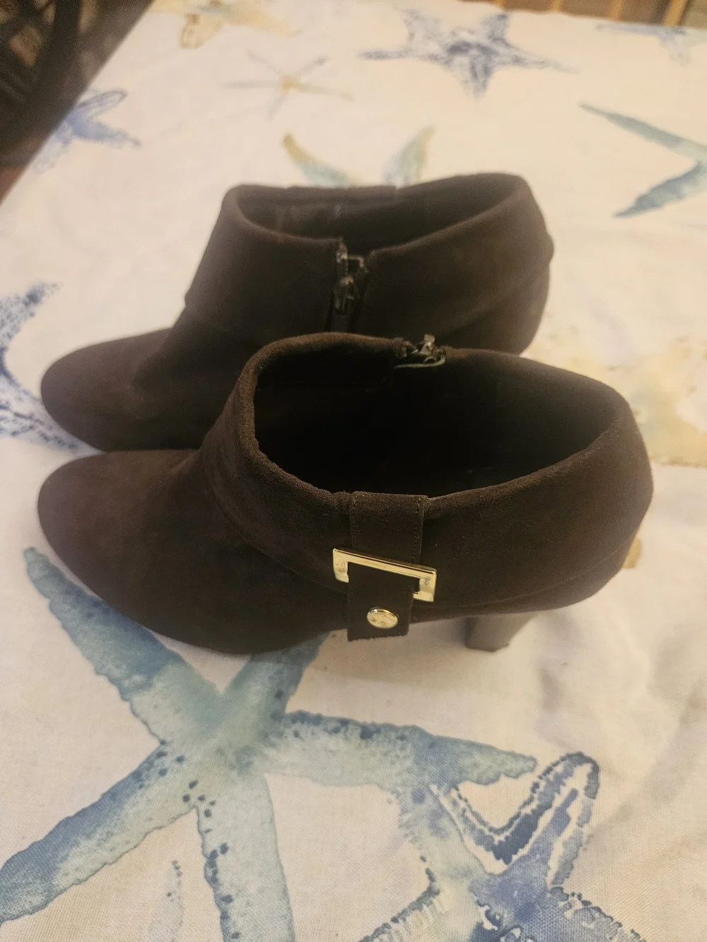 Karen Scott Black Suede Ankle Booties.  Very Good Condition!